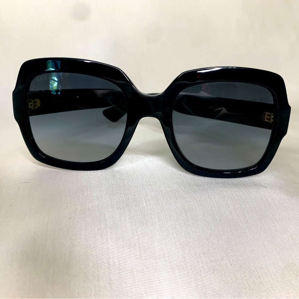 NEW GUCCI SUNGLASSES GG 0036SN 001 BLACK/GRAY 54MM AUTHENTIC 0036